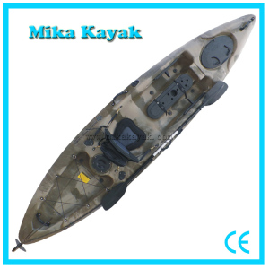 Sea Transparent Kayak Con Pedales Fishing Paddle Boat with Rudder